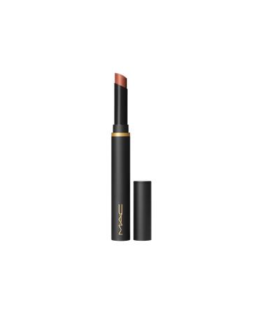 Mac Powder Kiss Velvet Blur Slim Stick 12 Hour Matte Finish Lipstick Nutmeg Ganache 2 G