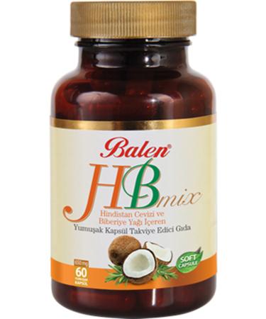 Balen Hb Mix Coconut Rosemary Oil 650 mg * 60 Capsules