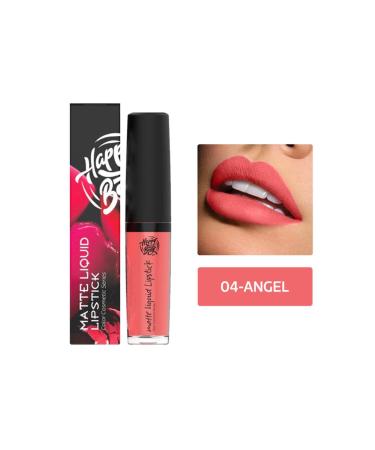 Happy Body 04 Angel Matte Special Design Long-lasting Liquid Matte Peach Color Lipstick