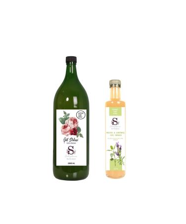 S heylaana Natural Rose Vinegar 2000 Ml - Natural Melissa & Black Pepper Vinegar 500 Ml