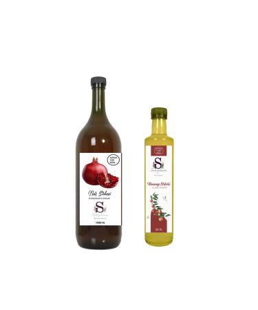 Suheylaana Natural Pomegranate Vinegar 1500 Ml - Natural Jujube Vinegar 500 Ml