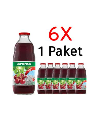Aroma Cherry Fruit Juice 1 Liter 6 Pieces
