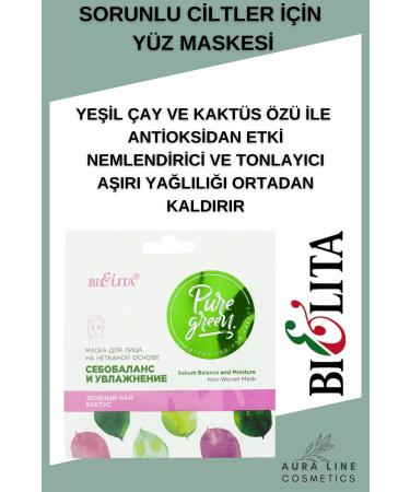 Belita Green Tea and Cactus Extract Toning and Moisturizing Face Mask