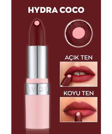Avon Hydramatic Matte Lipstick Coco 2 Pack + Lovider Pocket Mirror Gift - Buy Online on GoSupps.com