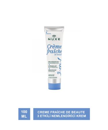 Nuxe Creme Fraiche De Beaute-3 Effect Cream 100 ml (Moisturizer Make-up Remover Plumping Mask)