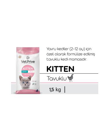VetPrive Vet Prive Kitten Cat Food Chicken 1.5 Kg - Buy Online on GoSupps.com