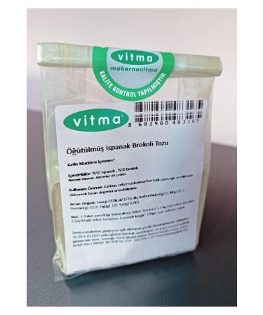 Vitma Ground Spinach - Broccoli Powder 80gr