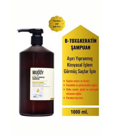 Muddy B-tox&keratin Repairing Hair Shampoo 1000 ml 8697426731780