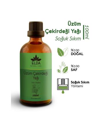 EldaNaturalcare Grape Seed Oil Cold Pressed 100ml