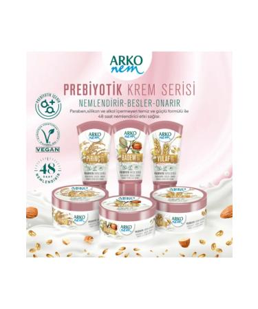 Arko Nem Prebiotic Cream Series Almond Milk 250ml - Buy Online on GoSupps.com