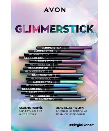 Avon Glimmerstick Lift Eyeliner Glitter - Sugar Plum 2 Pack + Lovider Pocket Mirror Gift - Buy Online on GoSupps.com