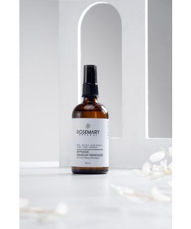 Rosemary Natural Dual Phase Makeup Remover 100 ml All Skin Types Rose Water Aloe Vera Jojoba Calendula