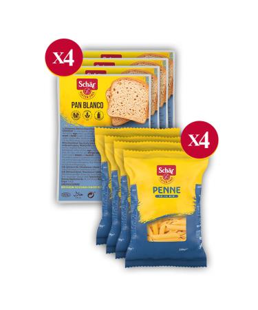 Schar 4* PAN BLANCO & 4* PENNE PASTA PACK