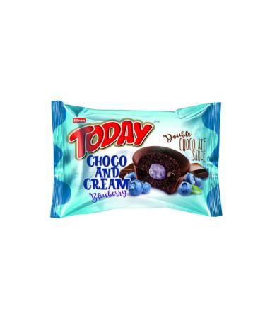 Elvan Today Double Choco And Cream Blueberry 50 Gr. 24 Pieces (1 Box) - Buy Online on GoSupps.com