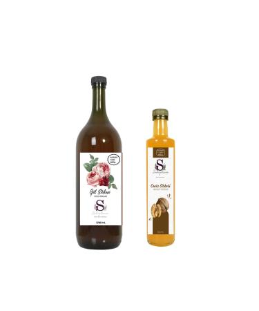 Suheylaana Natural Rose Vinegar 1500 Ml - Natural Walnut Vinegar 500 Ml