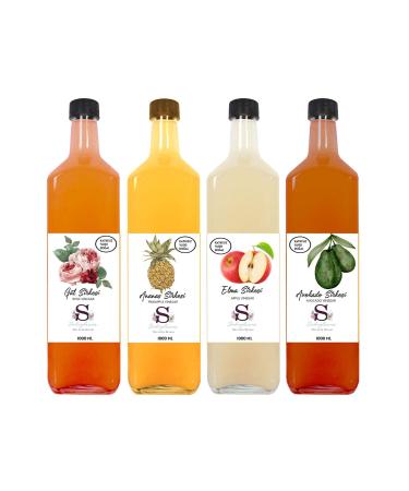 S heylaana Natural Rose Pineapple Apple and Avocado Vinegar 1000 Ml