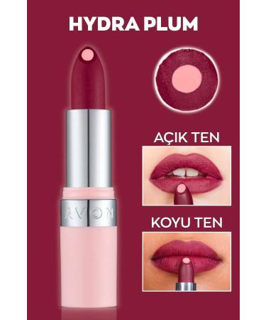 Avon Hydramatic Matte Lipstick Plum 2 Pack + Lovider Pocket Mirror Gift - Buy Online on GoSupps.com