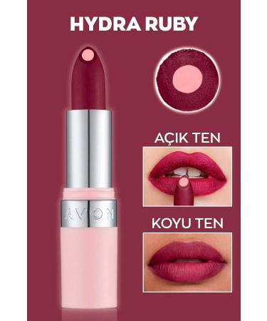 Avon Hydramatic Matte Lipstick Ruby 2 Pack + Lovider Pocket Mirror Gift - Buy Online on GoSupps.com
