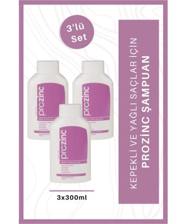 Prozinc Dandruff Shampoo For Oily Hair 3x300 Ml.