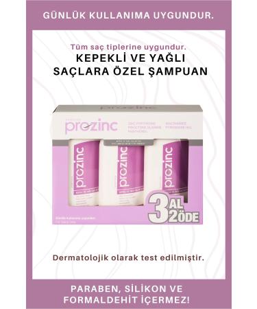 Prozinc Dandruff Shampoo For Oily Hair 3x300 Ml. - Buy Online on GoSupps.com