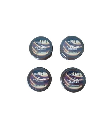 Black Red Clay Face Mask Chocolate (4 Pieces)