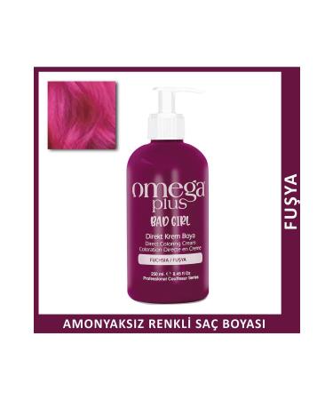 Omega Plus Bad Girl FUCHSIA Ammonia Free Color Hair Dye 250ML