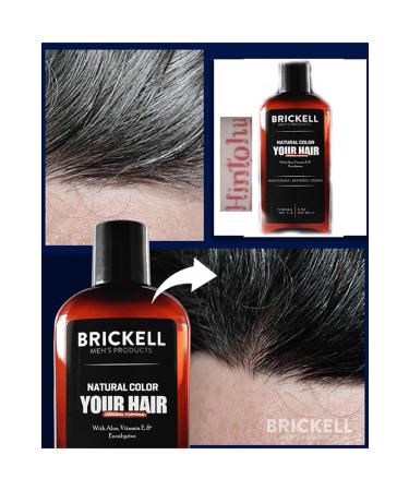 H NTOHU Men's Hair Beard Whitening and Coloring Shampoo 237 ml 1 Piece