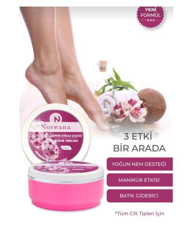 Noreana JAPANESE CHERRY BLOSSOM SCRUB PEELING 250ML STRAWBERRY LEG INGROWN PREVENTION