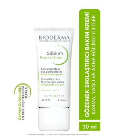 Bioderma Pore Firming Sebium Pore Refiner Cream for Oily and Porous Skin 30 ML Shiine17