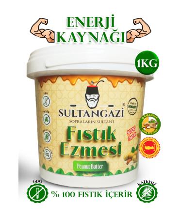 Natural Life World Sultan Gazi Peanut Butter Sugar-Free Additive-Free and 0 Natural 1 Kg