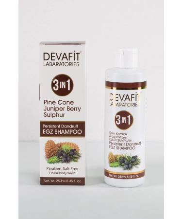DEVAFIT Devafit Pine Cone Juniper Tar Sulfur Essence Shampoo 250 ml - Buy Online on GoSupps.com