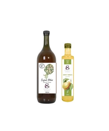 S heylaana Natural Artichoke Vinegar 1500 Ml - Natural Pear Vinegar 500 Ml