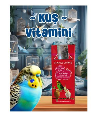 MD ZM R Bird Vitamin / Digestive System Regulator / Used in Budgerigars Parrots etc.