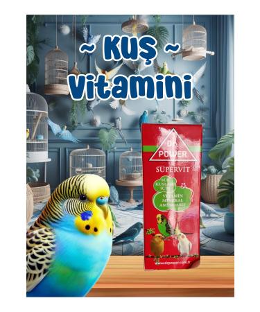 MD ZM R Bird Vitamin / Vitamin Mineral Amino Acid / Used in Budgerigars Parrots etc.