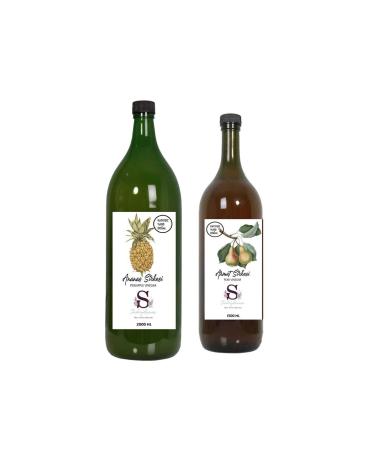 S heylaana Natural Pineapple Vinegar 2000 Ml - Natural Pear Vinegar 1500 Ml