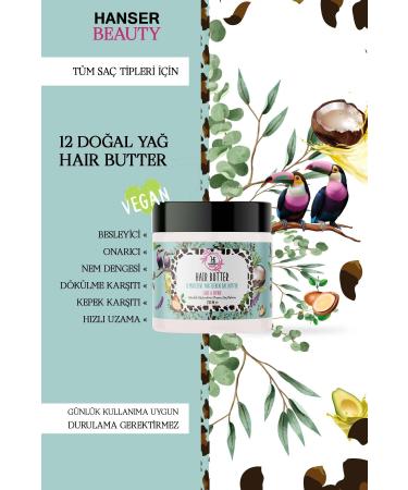Hanser Beauty Hair Butter 12 Oil Nourishing and Moisturizing Hair Care Oil 210 ml - Buy Online on GoSupps.com