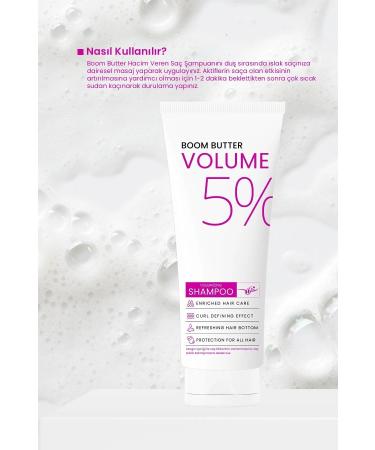 BOOM BUTTER Volume Shampoo for Weak and Fine Hair 250 ML - Buy Online on GoSupps.com