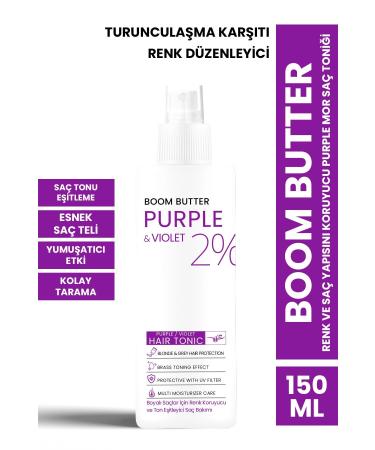 BOOM BUTTER Color and Hair Structure Protection Purple Purple Hair Tonic 150ML