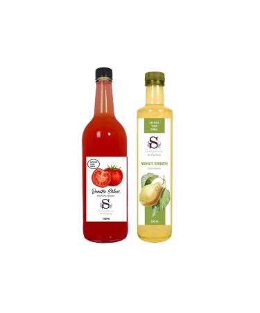 Suheylaana Natural Tomato Vinegar 750 Ml And Natural Pear Vinegar 500 Ml