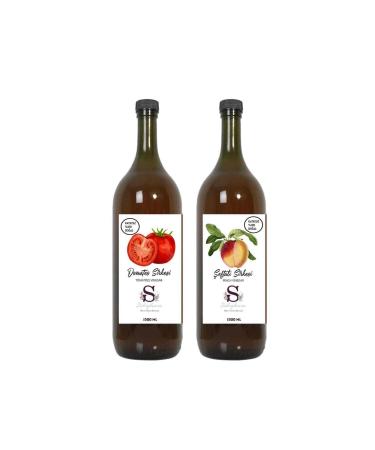 Suheylaana Natural Tomato Vinegar 1500 Ml - Natural Peach Vinegar 1500 Ml