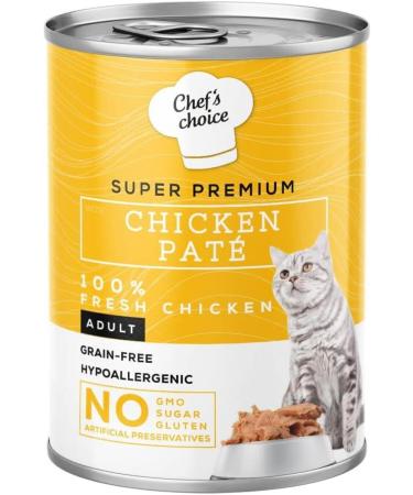 Chefs Choice NEW CHEFS CHOICE CHICKEN PATE FOR CATS 400 GR X 12 PIECES - Buy Online on GoSupps.com