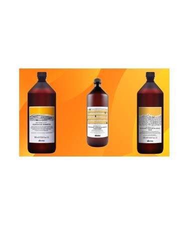 Davines Nourishing Keratin Shampoo (1000ml) Repair Cream (1000ml) Softening Mask (1000ml) - Buy Online on GoSupps.com