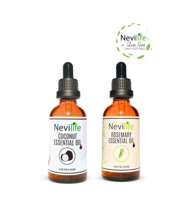 nevilife 2-pack Hair Care Oils Rosemary Oil 50 ml Coconut Oil 50 ml