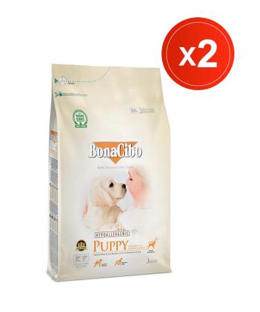 BonaCibo Puppy 3 Kg X 2 Pieces Chicken and Fish Puppy Food