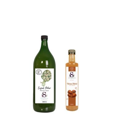 S heylaana Natural Artichoke Vinegar 2000 Ml - Natural Date Vinegar 500 Ml