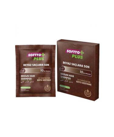 Softto Plus Brown Hair Shampoo - Dark Chestnut Disposable 21 ml