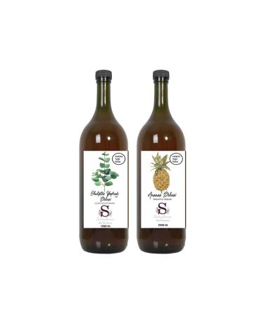 Suheylaana Natural Pineapple Vinegar 1500 Ml And Natural Eucalyptus Leaf Vinegar 1500 Ml