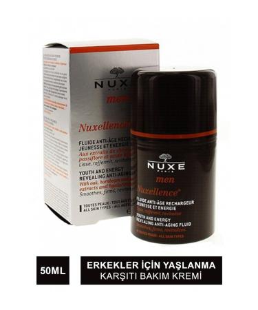 Nuxe Men Llence Fluid - Anti-Aging Cream for Men Anti-Wrinkle Brightening 50ml