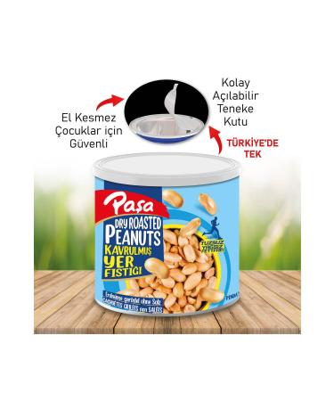 Pasha Nuts Roasted Peanut Tin Box 200 gr x 2 PCS (Natural 1st Quality) - Buy Online on GoSupps.com