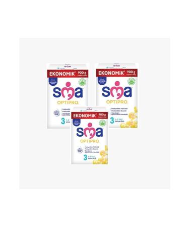 SMA Optipro 3 Probiotic Follow-On Milk 3-pack 900 gr